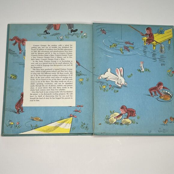 Curious George Flies a Kite - Margret Rey 1958 Weekly Reader Edition - Picture 12 of 15